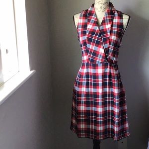 Plaid Sleeveless dress.